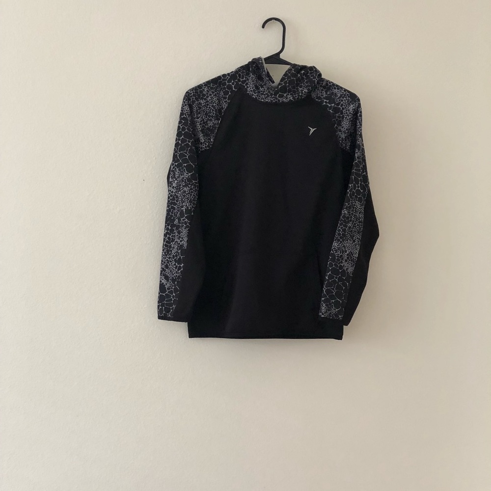 Old Navy boys black/gray hoodie size XL